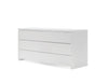 Blanche Double Dresser in high gloss white