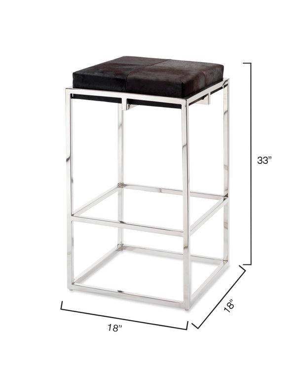 Shelby Hide Bar Stool, Espresso