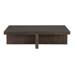 Folke Rectangular Coffee Table in Dark Brown Oak