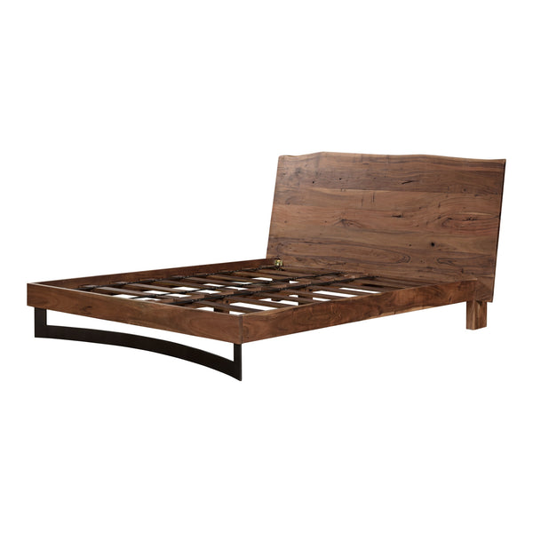 Moe's Bent Queen Size Bed in Natural Acacia