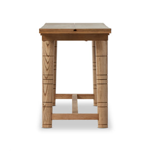 Flip Top Console Table In Toasted Ash