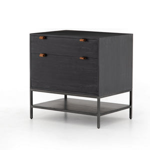 Trey Modular Filing Cabinet in Black Wash Poplar