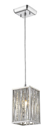 Terra 1 Light Mini Pendant in Chrome Finish