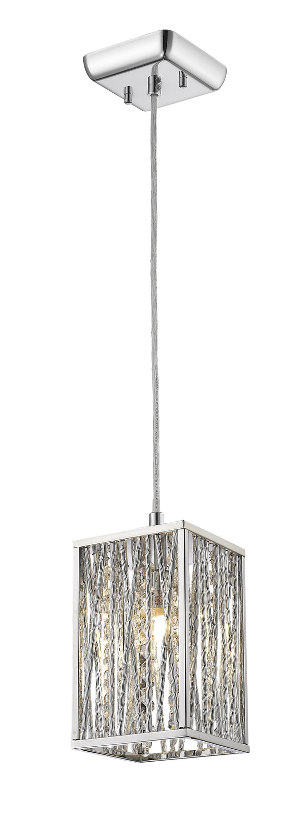 Terra 1 Light Mini Pendant in Chrome Finish