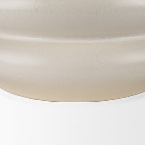Twyla Tall Cream Glazed Floor Ceramic Vase