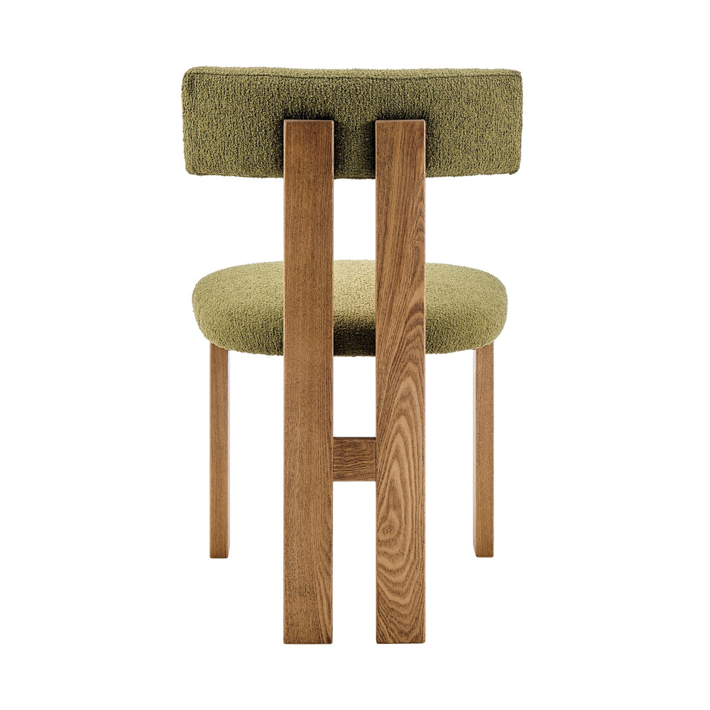 Hailey Boucle Dining Side Chair, Palladian Green