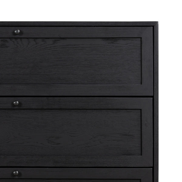 Millie 6 Drawer Dresser In Drifted Matte Bl