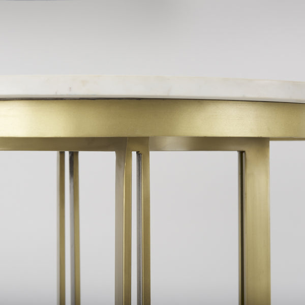 Tanner Marble & Gold Metal Bistro Table