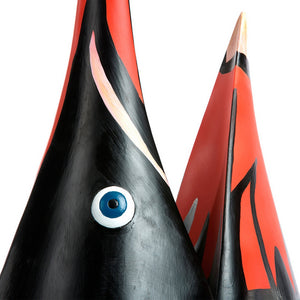 Billfish Head Totem Sculpture