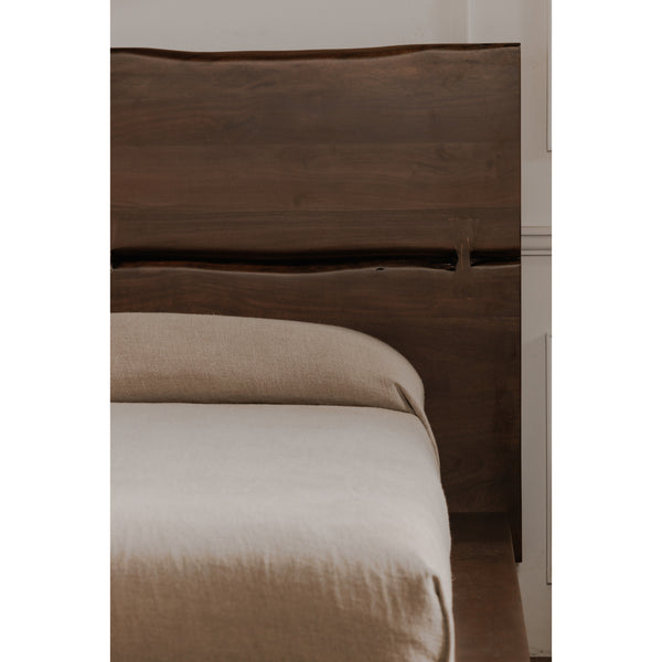 Moe's Madagascar Queen Platform Bed in Dark Brown