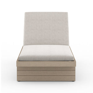 Leroy Outdoor Chaise in Brown/Stone Grey