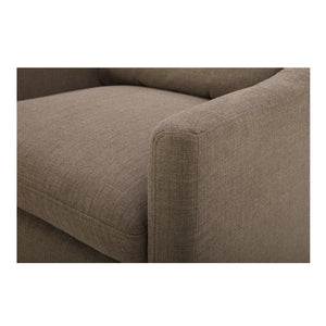 Moe's Linden Swivel Chair in Soft Taupe with Cushion