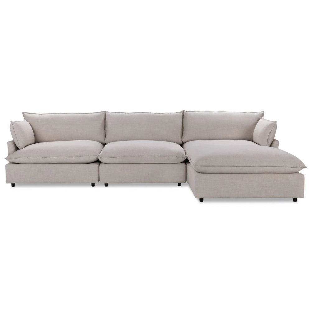Caplan 4-Piece Modular Sectional in Dawn-Flax