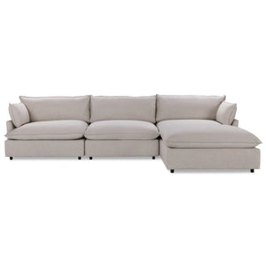 Caplan 4-Piece Modular Sectional in Dawn-Flax