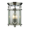 Wyndham 3 Light Flush Mount in Chrome Finish