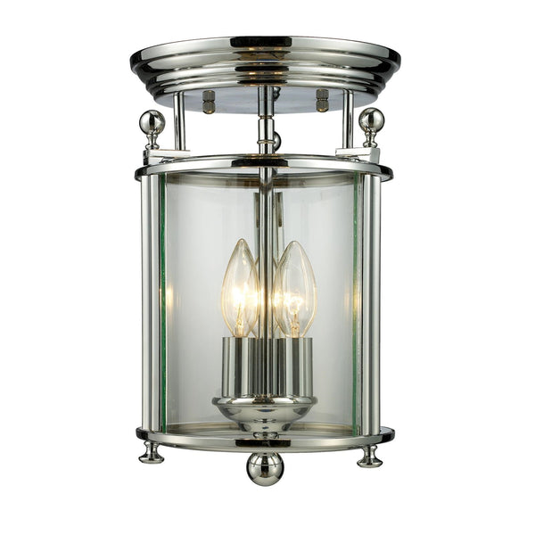 Wyndham 3 Light Flush Mount in Chrome Finish