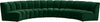Lynda 5pc. Modular Sectional In Green Velvet