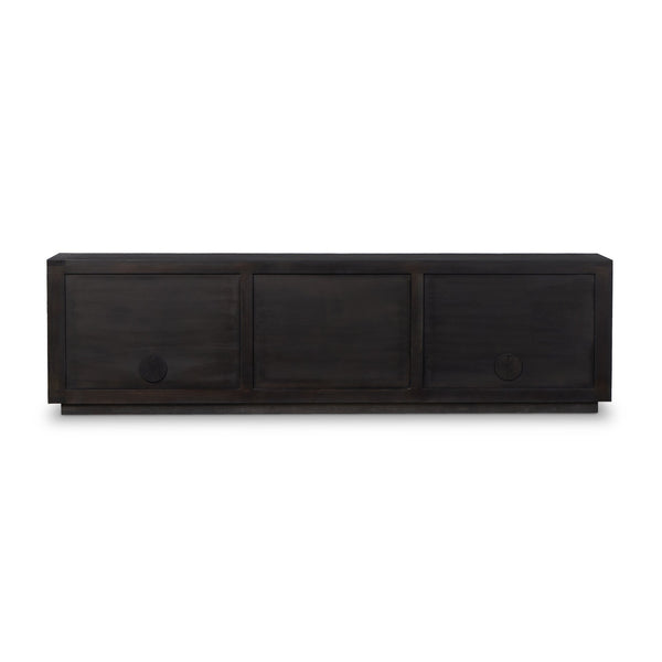 Warby Media Console In Worn Black Veneer