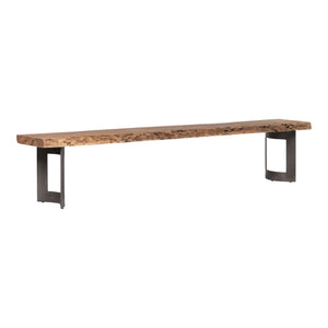 Moe's Bent Bench Extra Small in Natural Acacia