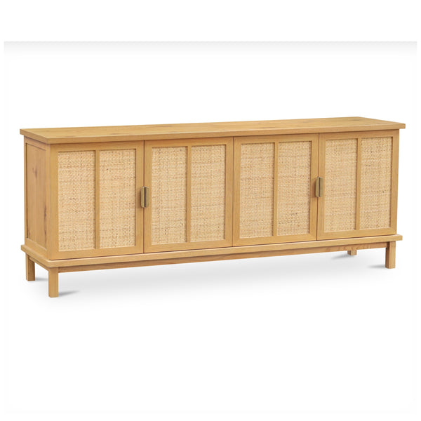 Moe's Seymour Sideboard Natural Oak & Rattan