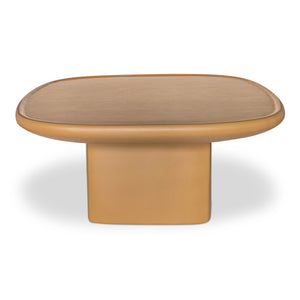 Moe's Manon Outdoor Coffee Table in Deep Yellow