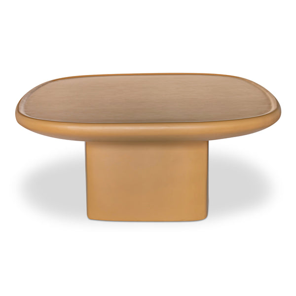 Moe's Manon Outdoor Coffee Table in Deep Yellow