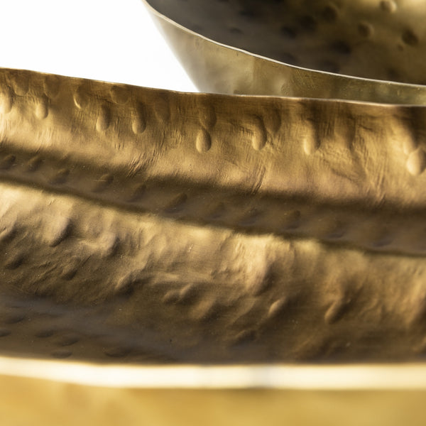 Karmen (Set of 2) Gold Hammered Oversized Bowls