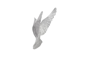 Dove Wall Art - B, Silver Leaf