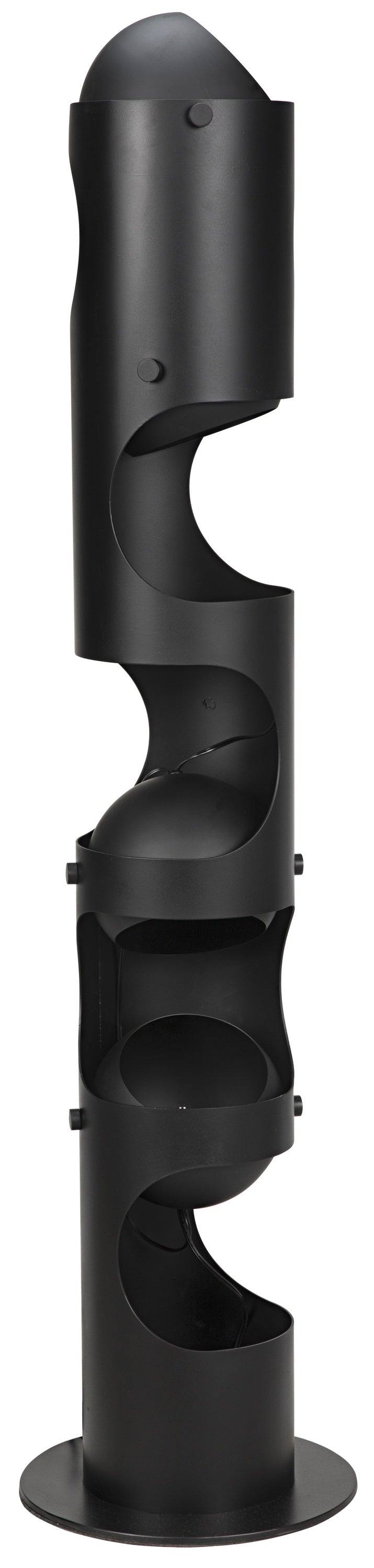 Columna Floor Lamp, Black Steel