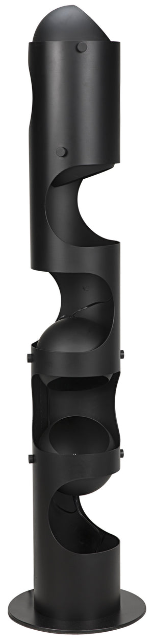 Columna Floor Lamp, Black Steel