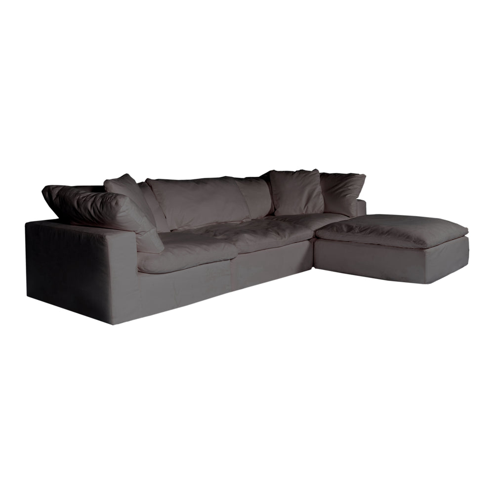 Clay Lounge Modular Sectional Light Grey by Moe's