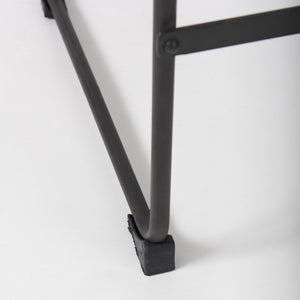 Direttore 19.3L x 19.3W x 40.2H Brown/Gray Suede W/ Metal Frame Counter Stool