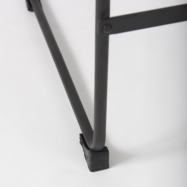Direttore 19.3L x 19.3W x 40.2H Brown/Gray Suede W/ Metal Frame Counter Stool