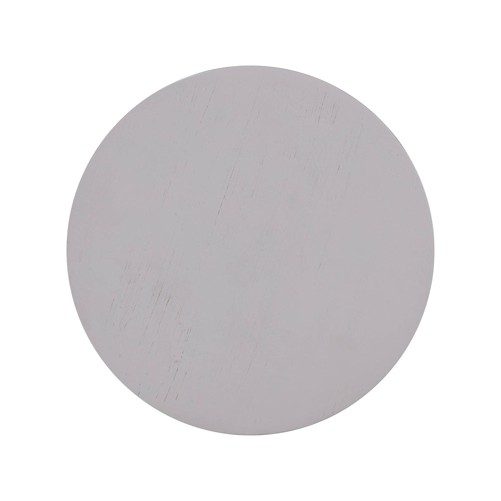 Morse White Wooden Accent Table