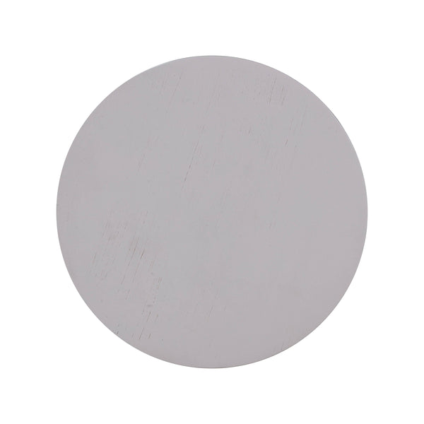 Morse White Wooden Accent Table