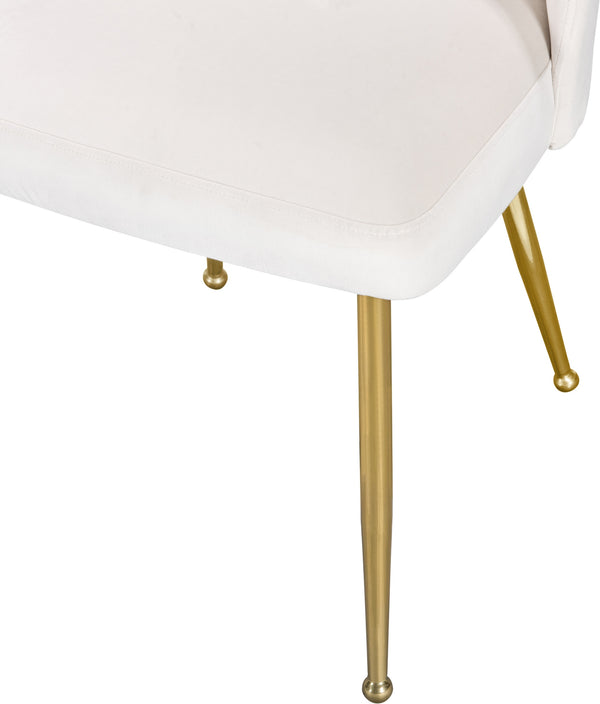 Ramon Dining Chair In Cream Velvet