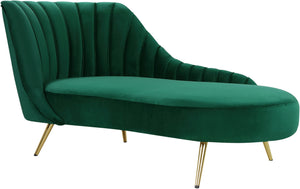 Josefina Chaise In Green Velvet