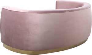 Crystal Sofa In Pink Velvet