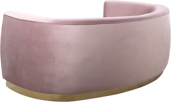 Crystal Sofa In Pink Velvet