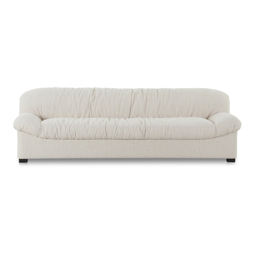 Halston Flecked Oat Sofa with Textured Upholstery