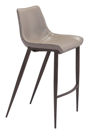 Magnus Barstool (Set of 2) Brown & Walnut