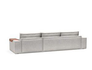 NEWILLA SOFA BED W/LOUNGER 57"X118", W/WIDE ARM RESTS