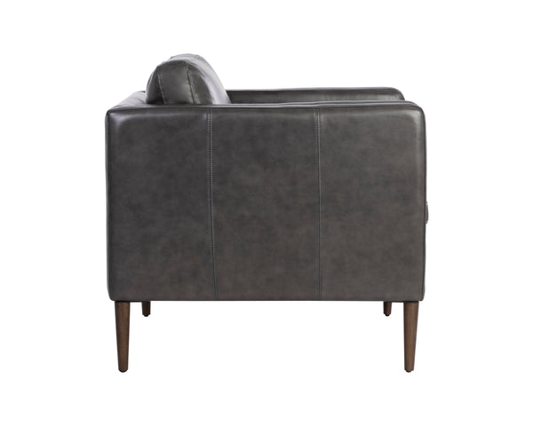 RICHMOND ARMCHAIR - BRENTWOOD CHARCOAL LEATHER