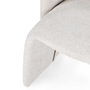 Halstead Upholstered Dining Chair with Barrell Back - Natural