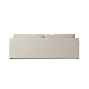 Hampton Slipcover Sofa In 93" In Evere Oatmeal
