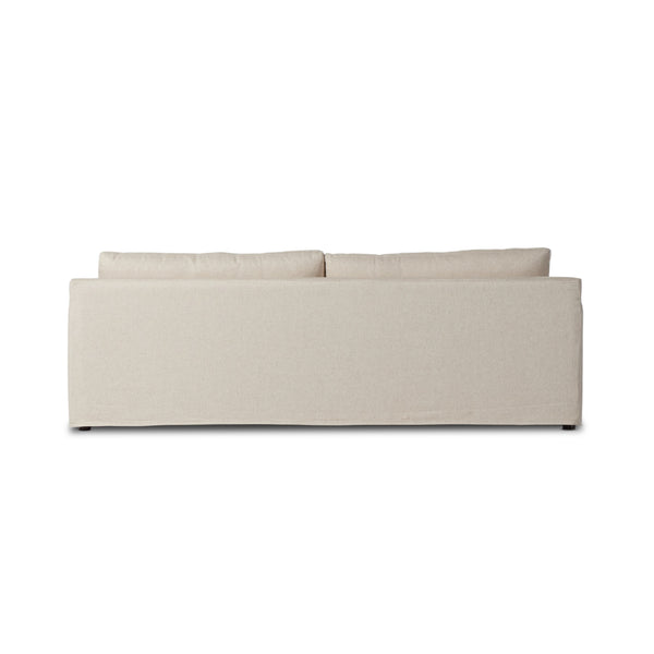Hampton Slipcover Sofa In 93" In Evere Oatmeal