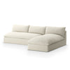 Grant Outdoor 2 Pc Sectional In Faye Cream