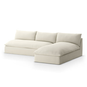 Grant Outdoor 2 Pc Sectional In Faye Cream