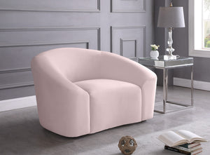 Vivian Chair In Pink Velvet