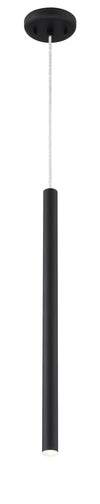 Forest 1 Light Mini Pendant in Matte black Finish